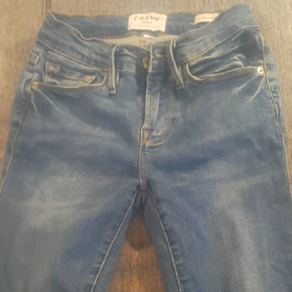 Frame Denim Women's Classic Blue Skinny Jeans